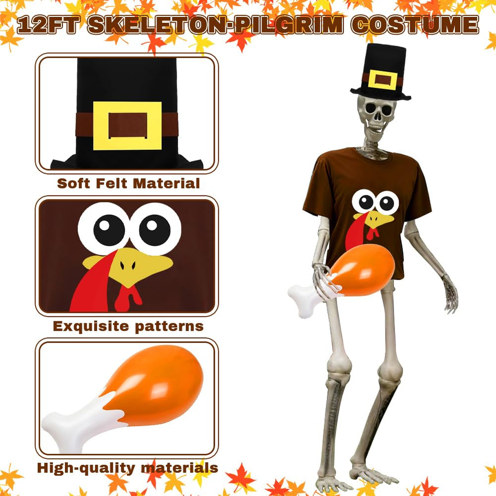 UMEELR inflatable turkey leg, sturdy PVC prop ideal for outdoor setups.