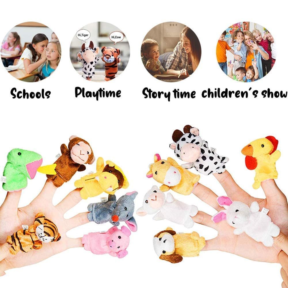 UMEELR soft velvet finger puppets feel gentle on small hands.