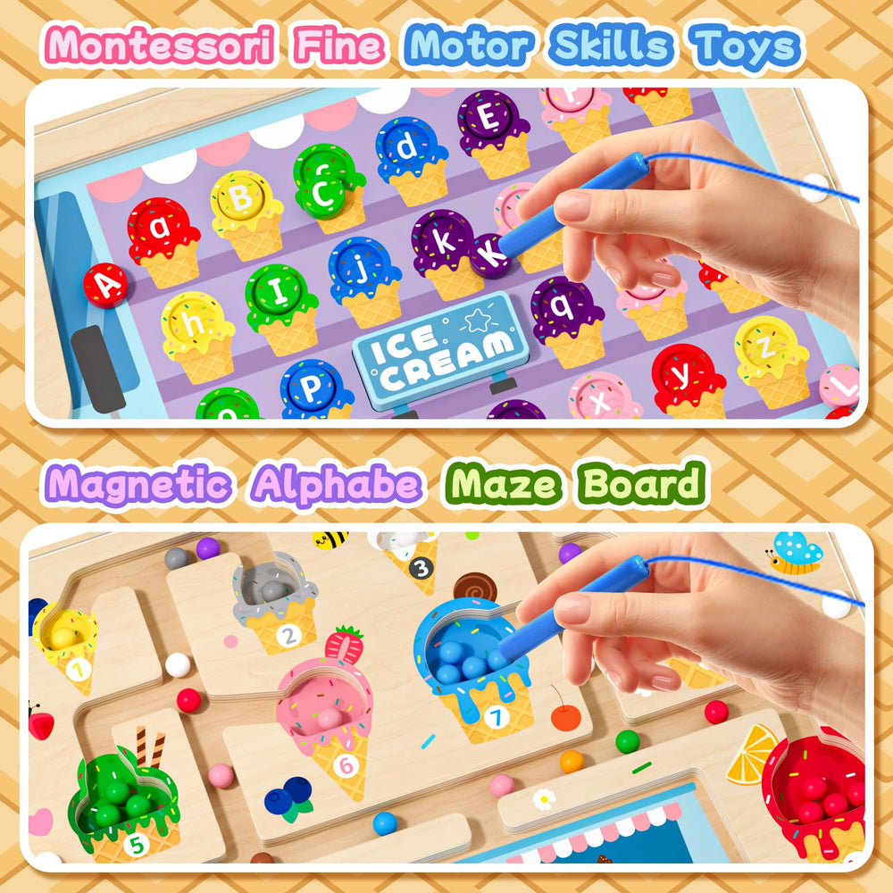 UMEREACT durable wooden Montessori board designed for safe preschool play