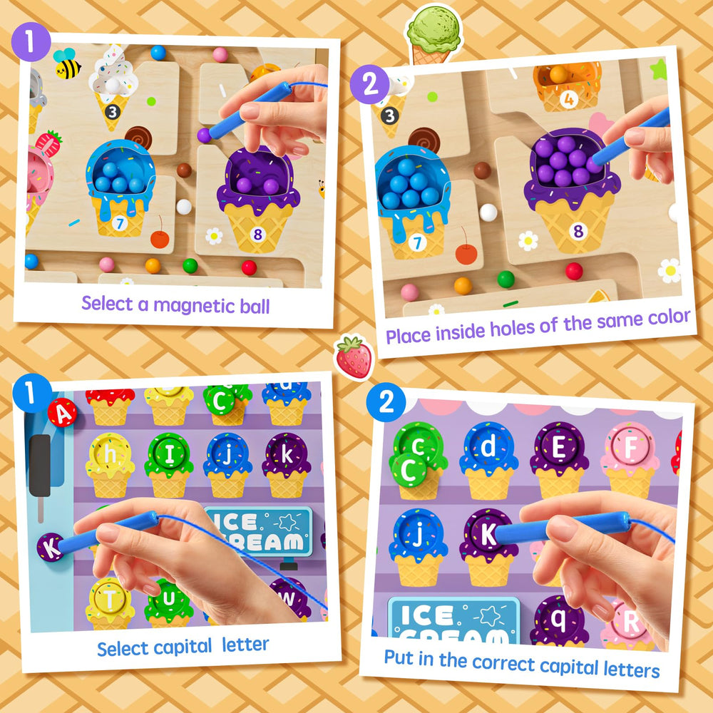 UMEREACT magnetic balls (55pcs) enable counting and sorting activities