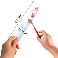 Umikk white PVC slap bracelet laid flat for painting and decorating.