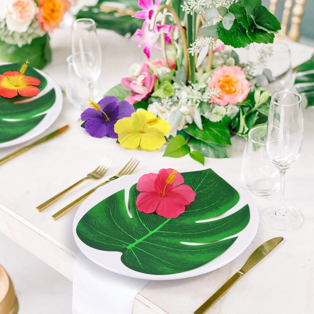 UMIKU hibiscus flowers offer bright tropical color accents.