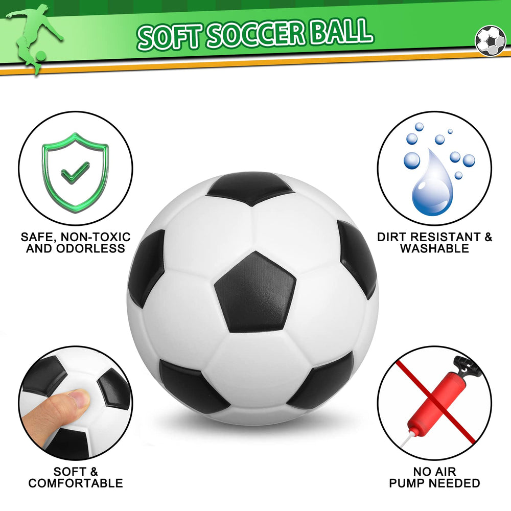Umnodobn 3-pack foam mini soccer balls, ideal for group indoor games.