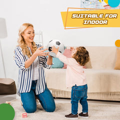 Umnodobn indoor soccer ball set compatible with small hoops and compact play areas.