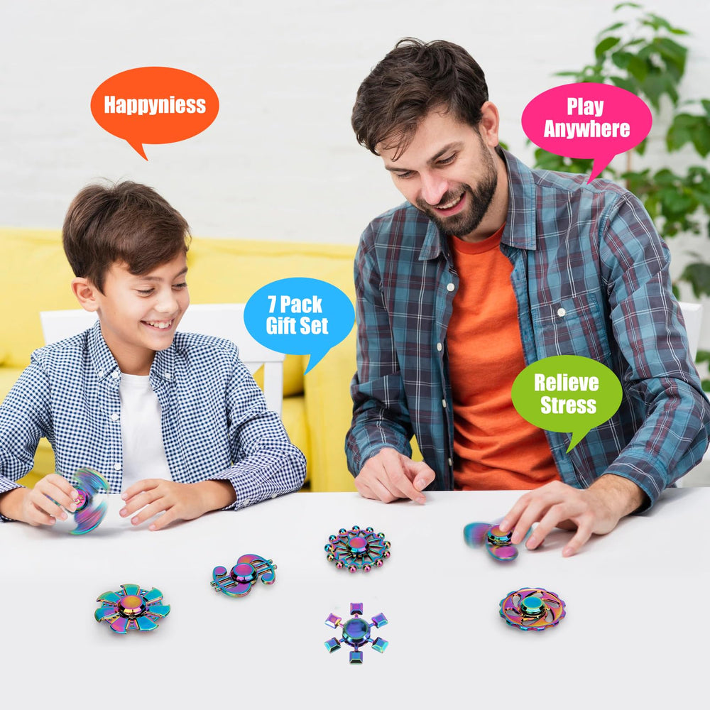 Umnodobn Christmas stocking stuffer spinner ready for gifting