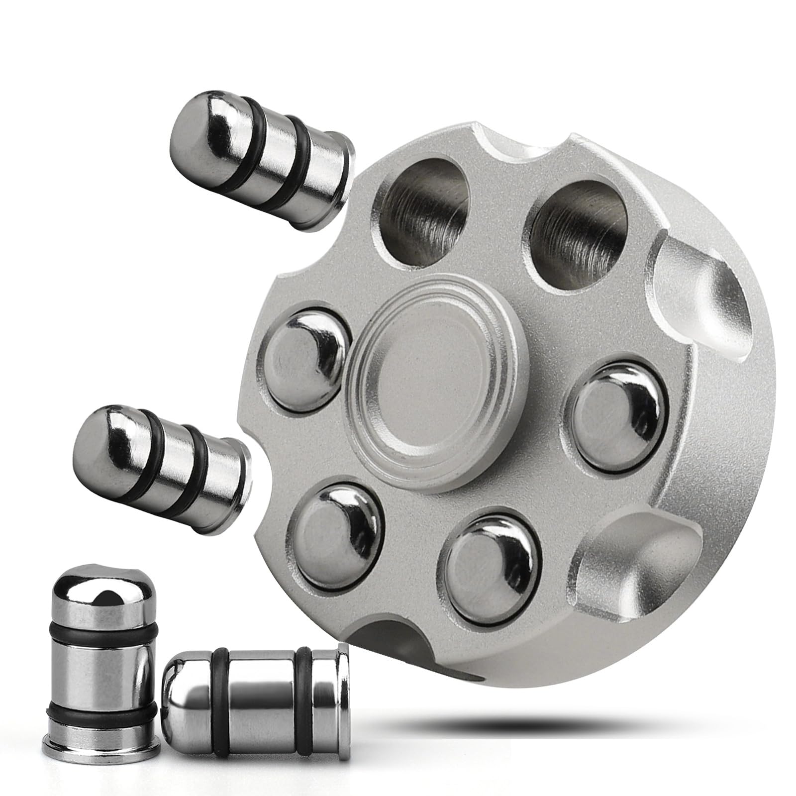Umnodobn cool alloy spinner front view, sleek gear design for tactile focus