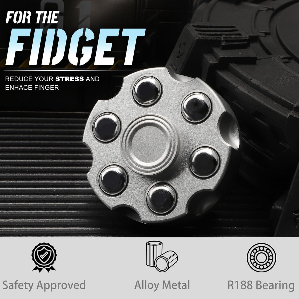 Umnodobn cool alloy spinner top view, eye-catching shine during play