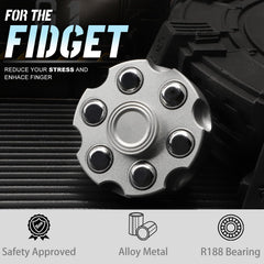 Umnodobn cool alloy spinner top view, eye-catching shine during play