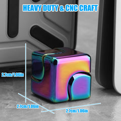 Umnodobn Infinity Gear dual-mode cube spinner in hand for concentration
