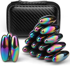 Umnodobn Rattle Magnets Snake Eggs in gunmetal finish for stylish desk decor and focus.