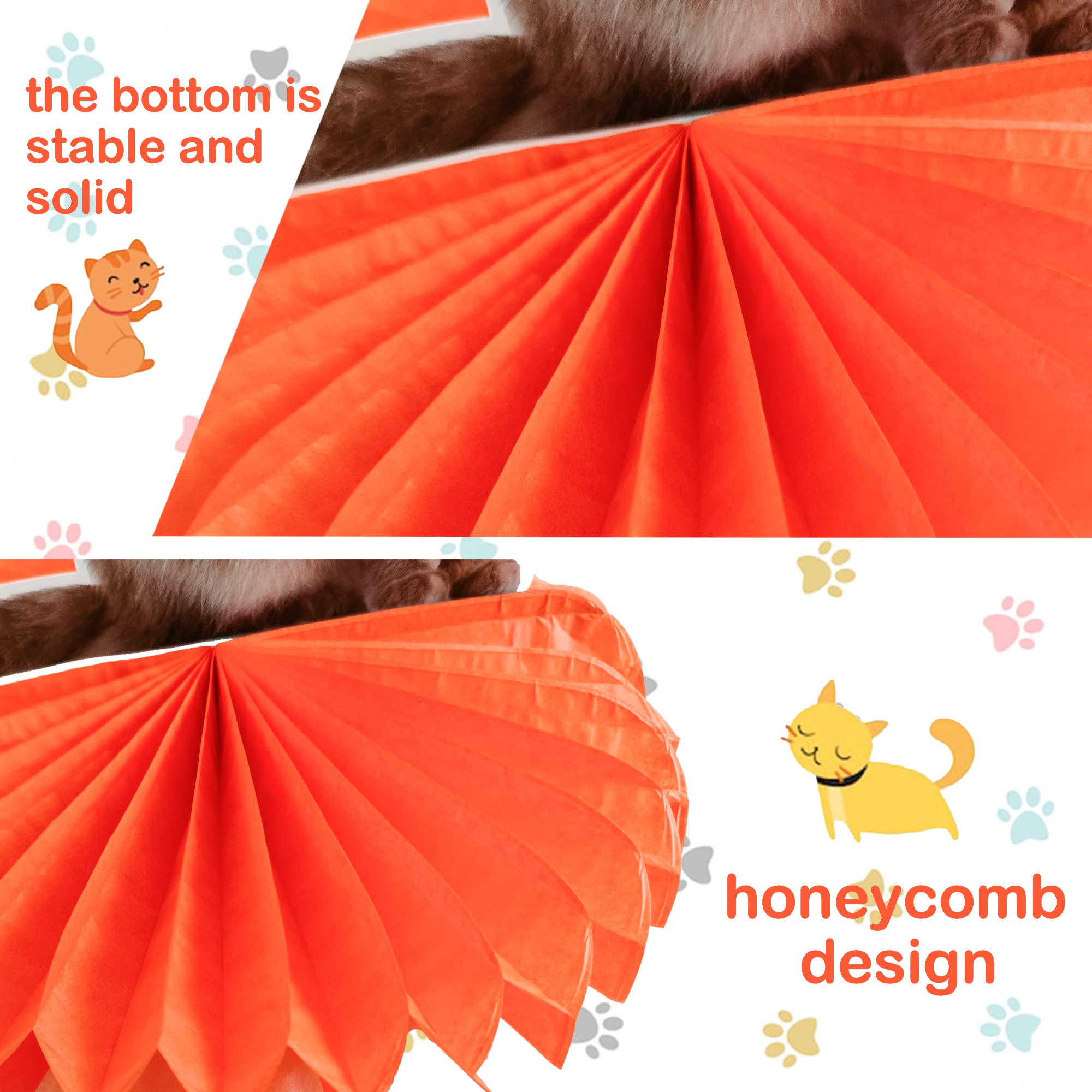 umoni cat honeycomb centerpiece quick setup for festive tables