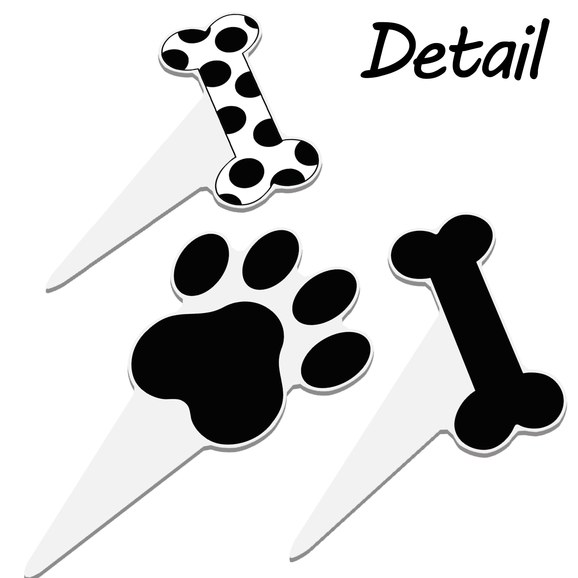 Umoni bone-themed cupcake picks add playful charm to pet birthdays and baby showers.