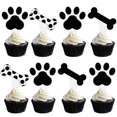 Umoni puppy paw print cupcake topper for dog-themed parties and pet birthdays.
