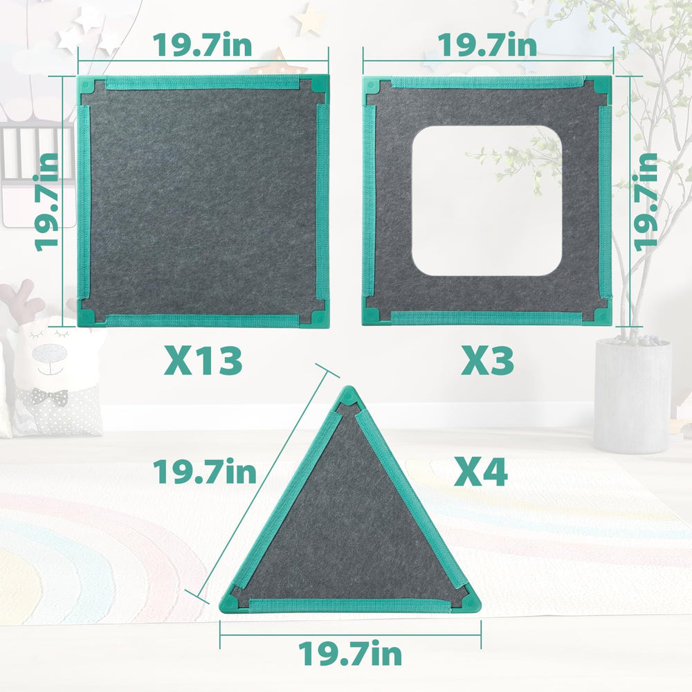 Umoving clean-up flat storage panels simplify tidy playtime after big builds.