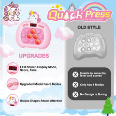 UMQYYMKO Pop Game bubble-closeup captures tactile bubbles for interaction.