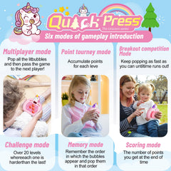 UMQYYMKO Pop Game kids-using shows children enjoying handheld focus play.