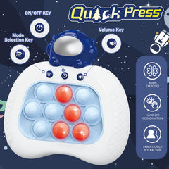 UMQYYMKO Pop Push blue astronaut: four modes to boost concentration during games.