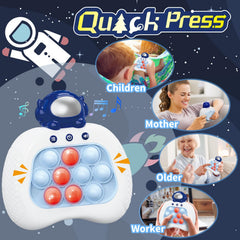 UMQYYMKO Pop Push blue astronaut: safe silicone bubbles for little hands.