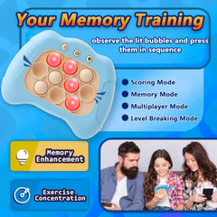 UMQYYMKO Pop Push Game Toy with LED lights enhancing play