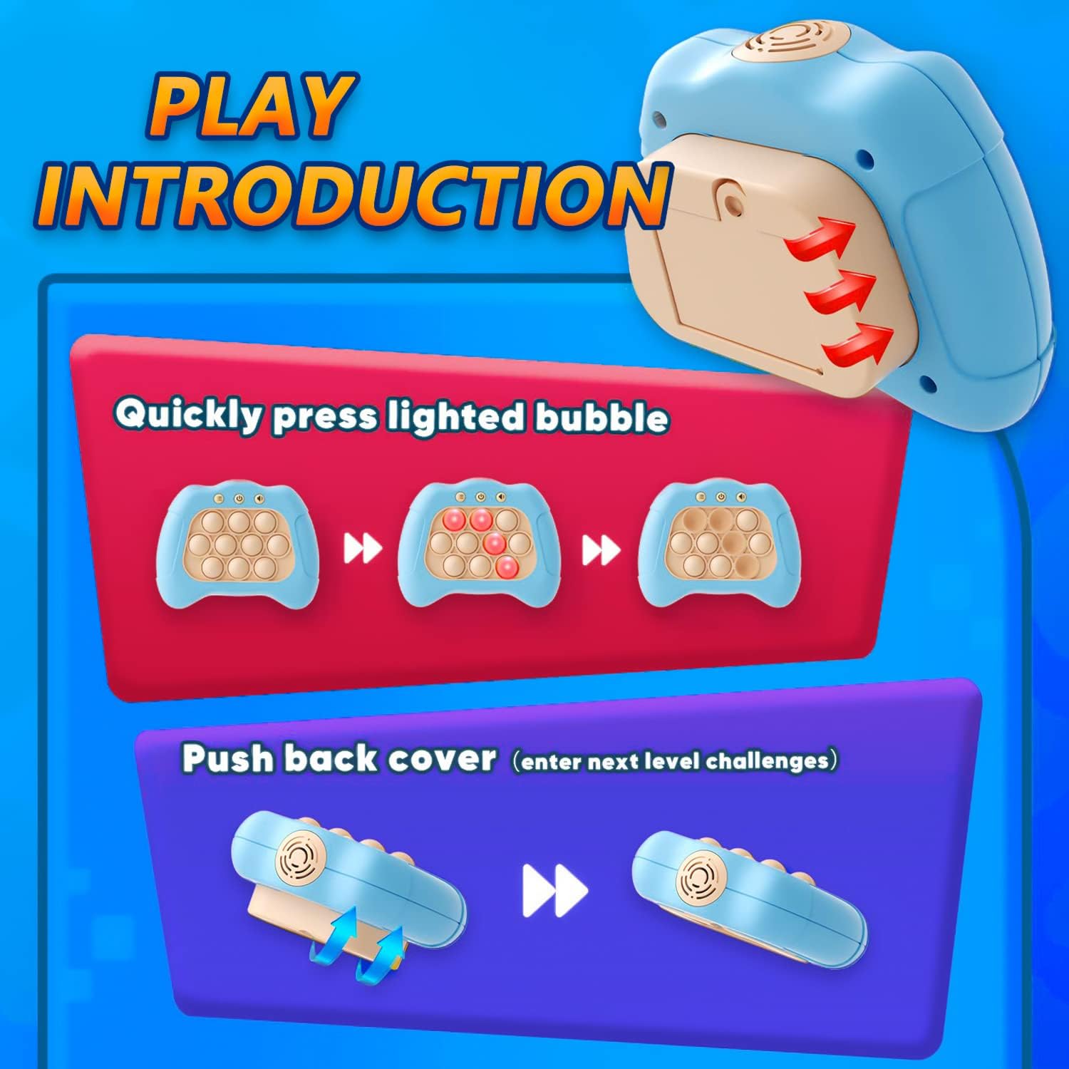 UMQYYMKO Pop Push Game Toy suitable for kids teens and adults