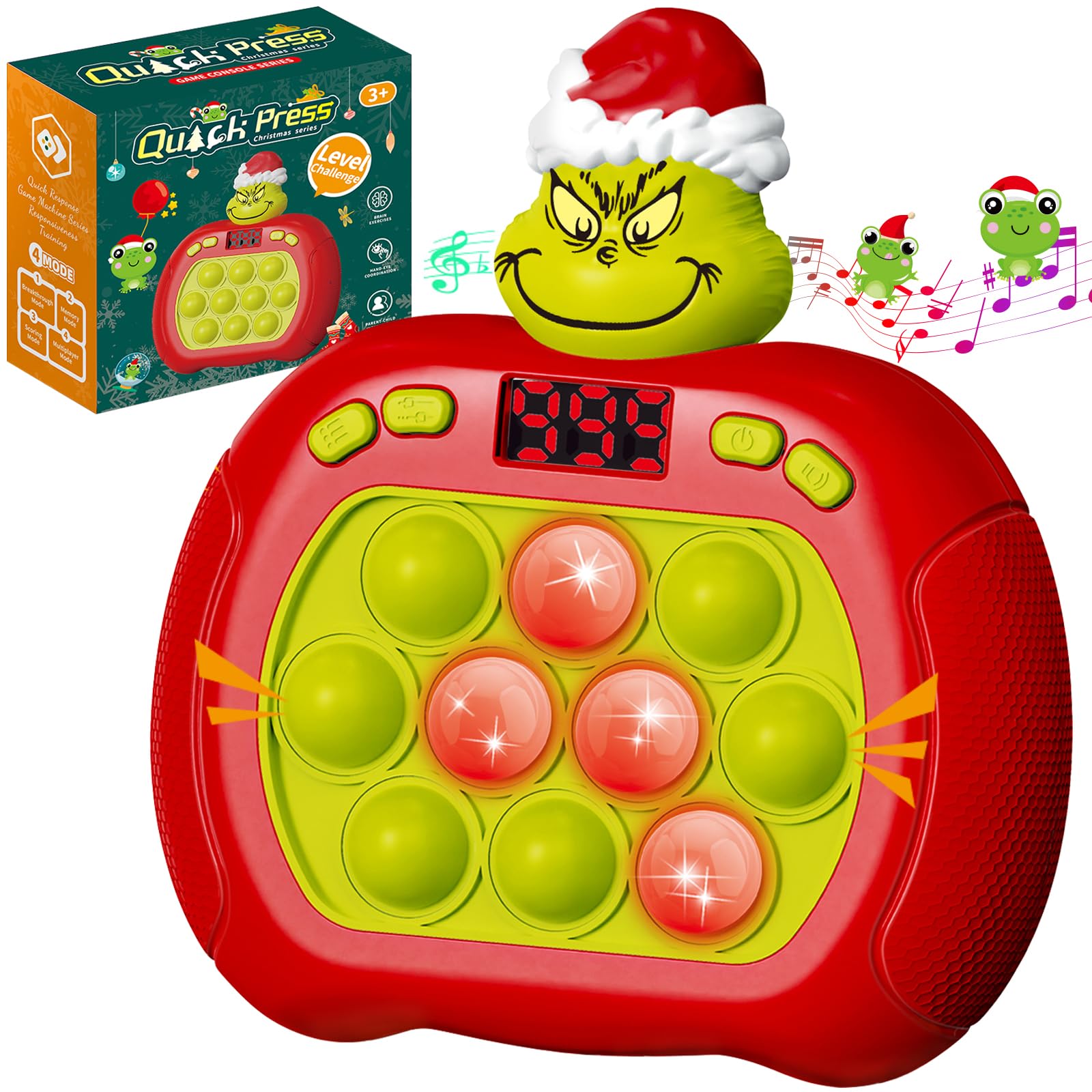 UMQYYMKO Upgraded Pop Push Game Toy with bubble lights for immersive play.