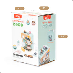 UMU wooden coffee maker kid-friendly design invites safe, durable play.