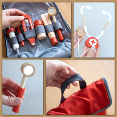 UMU wooden mini doctor kit thermometer enhances sensory checking rituals.