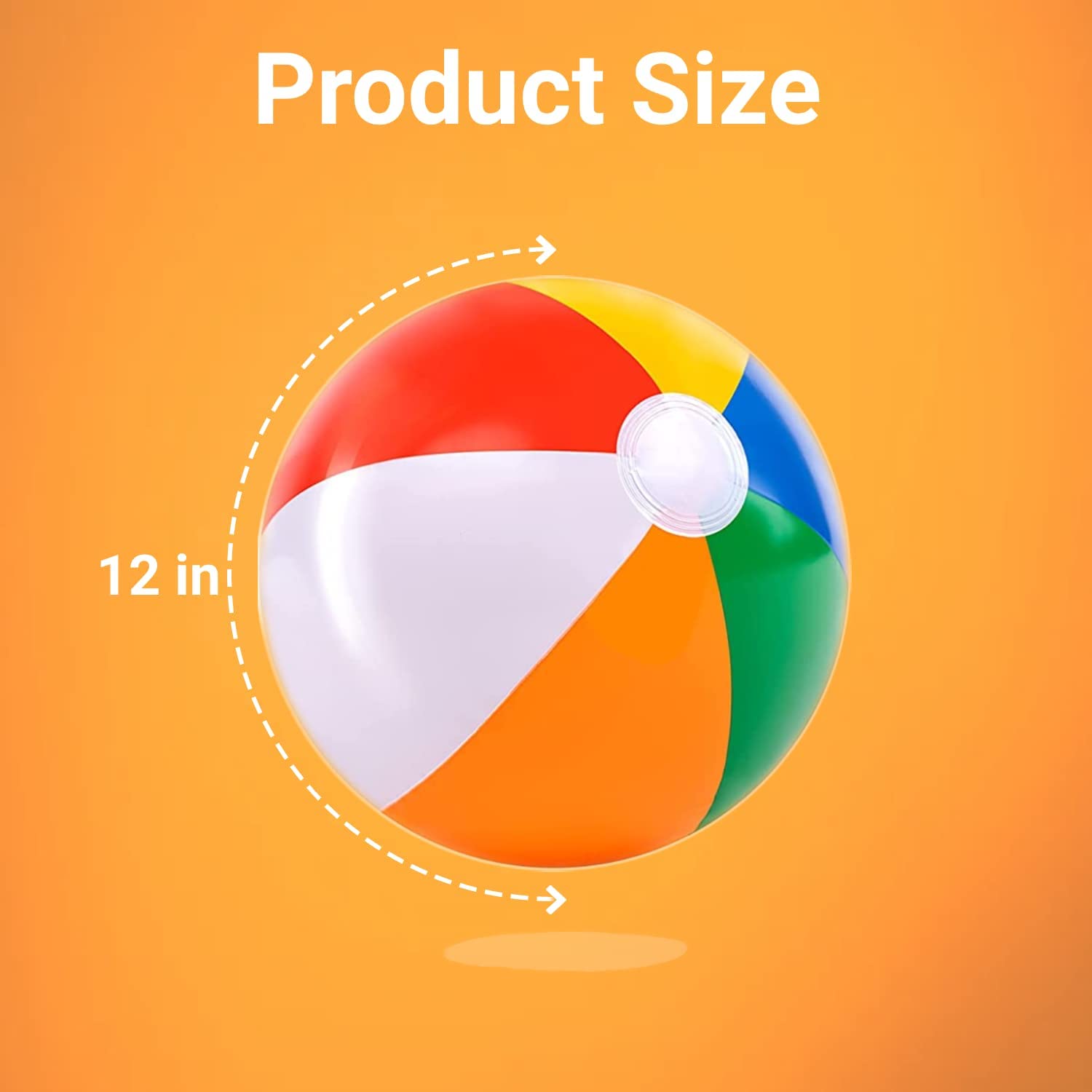 UMUACCAN beach ball soft material side view, gentle on kids during games