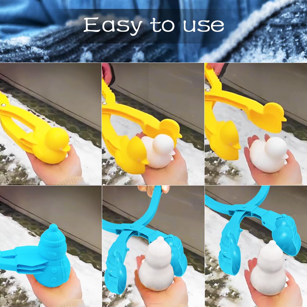 UMUACCAN duck-shaped snowball maker adds whimsy to kids winter games.