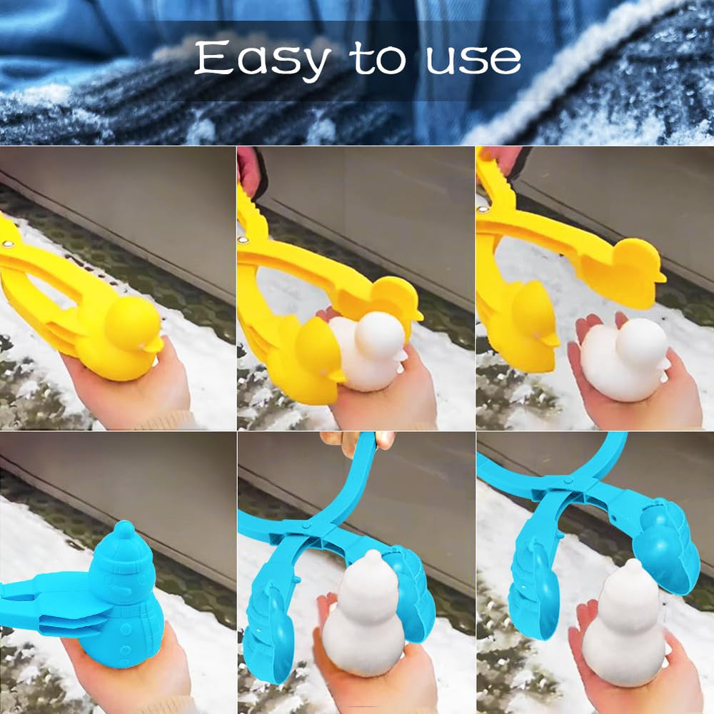 UMUACCAN duck-shaped snowball maker adds whimsy to kids winter games.
