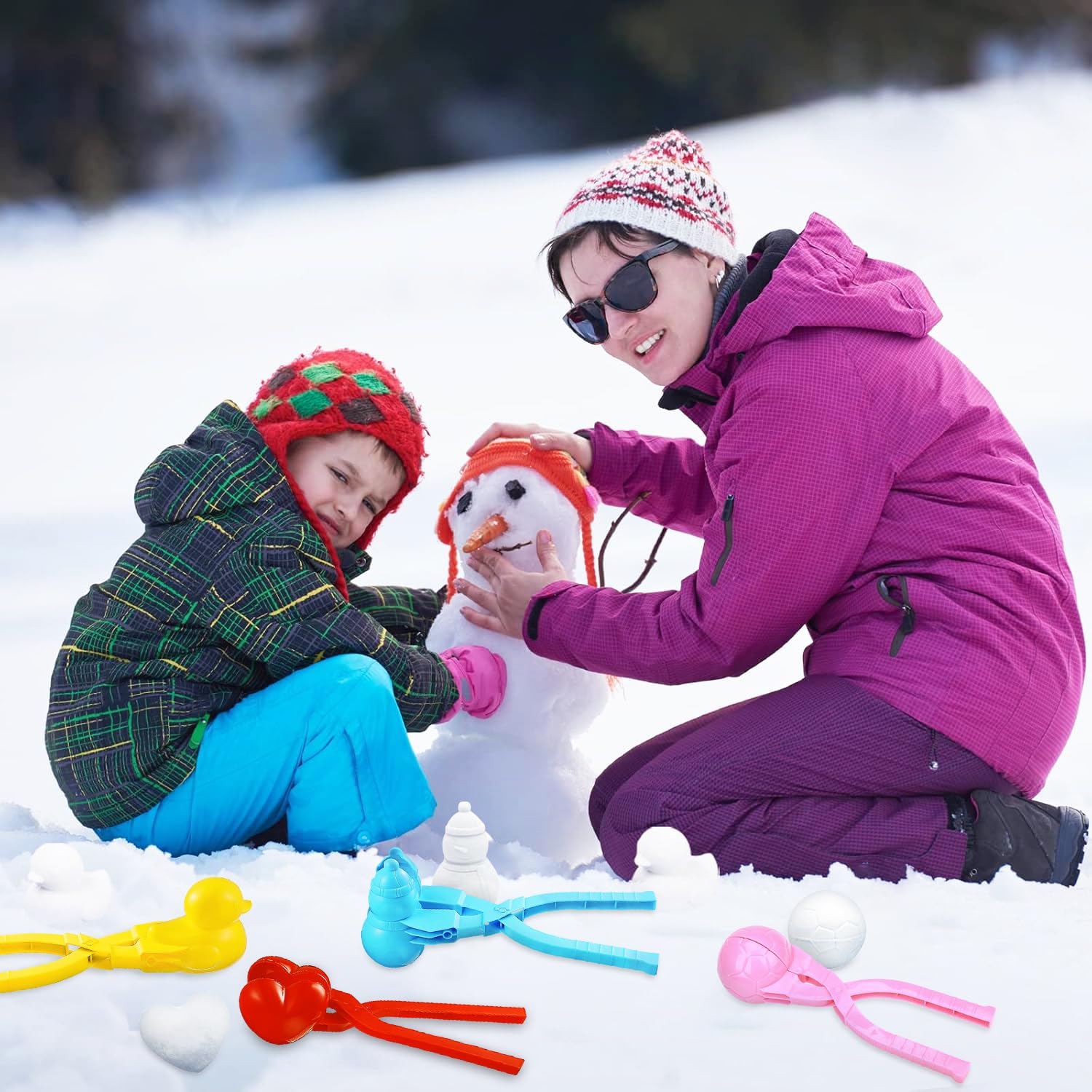 UMUACCAN packaged set image shows versatile outdoor snow and sand fun.