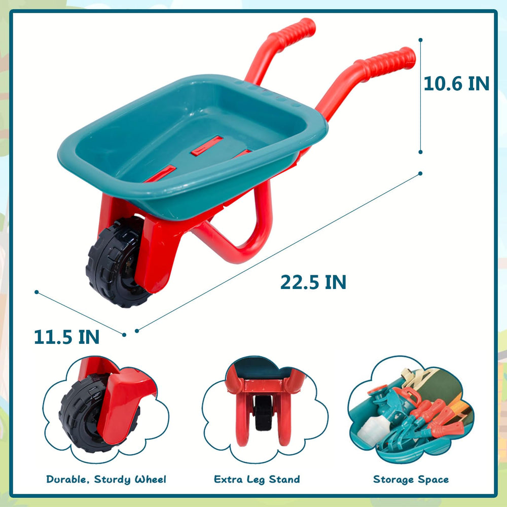 unanscre gardening tool set watering can used by children to practice gentle plant care
