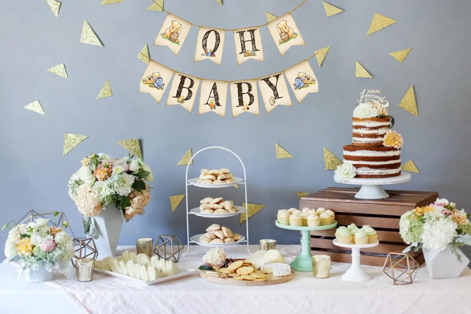 Unbala Winnie Oh Baby Banner display ideal for welcome baby moments.