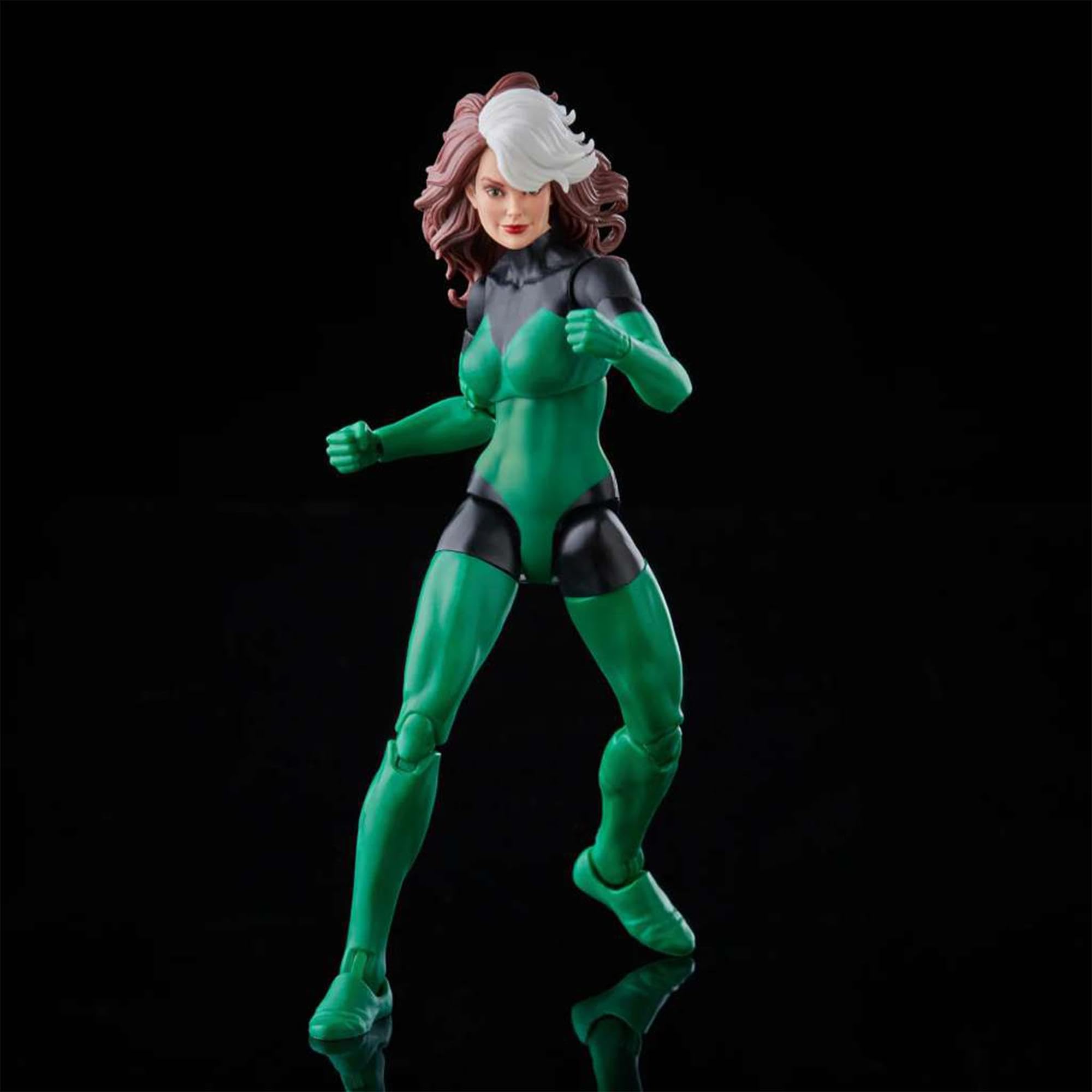 Uncanny X-Men inspired Rogue deco detail enhances collector display quality.