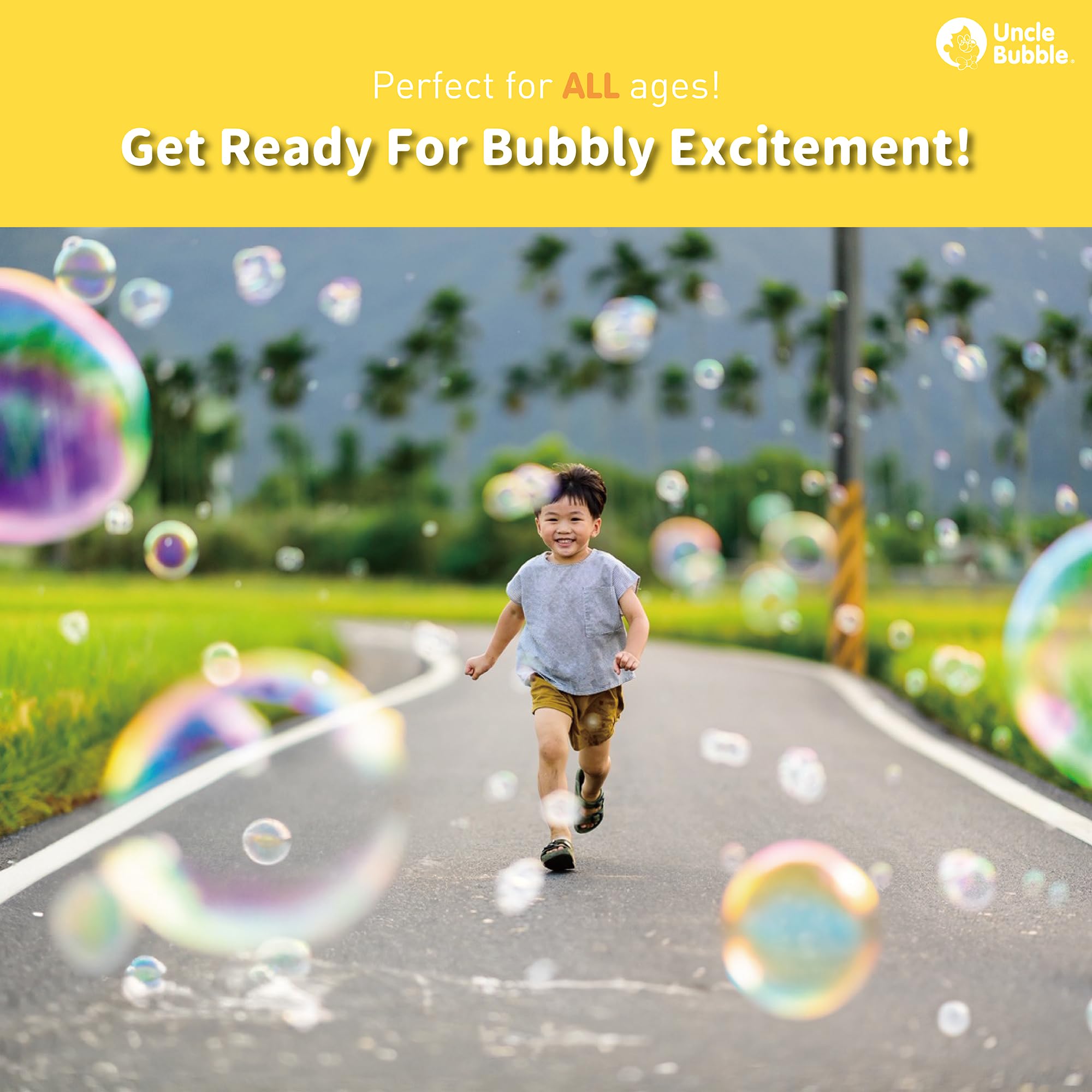 Uncle Bubble party outdoor activities highlights portable bubble fun for parks and picnics.