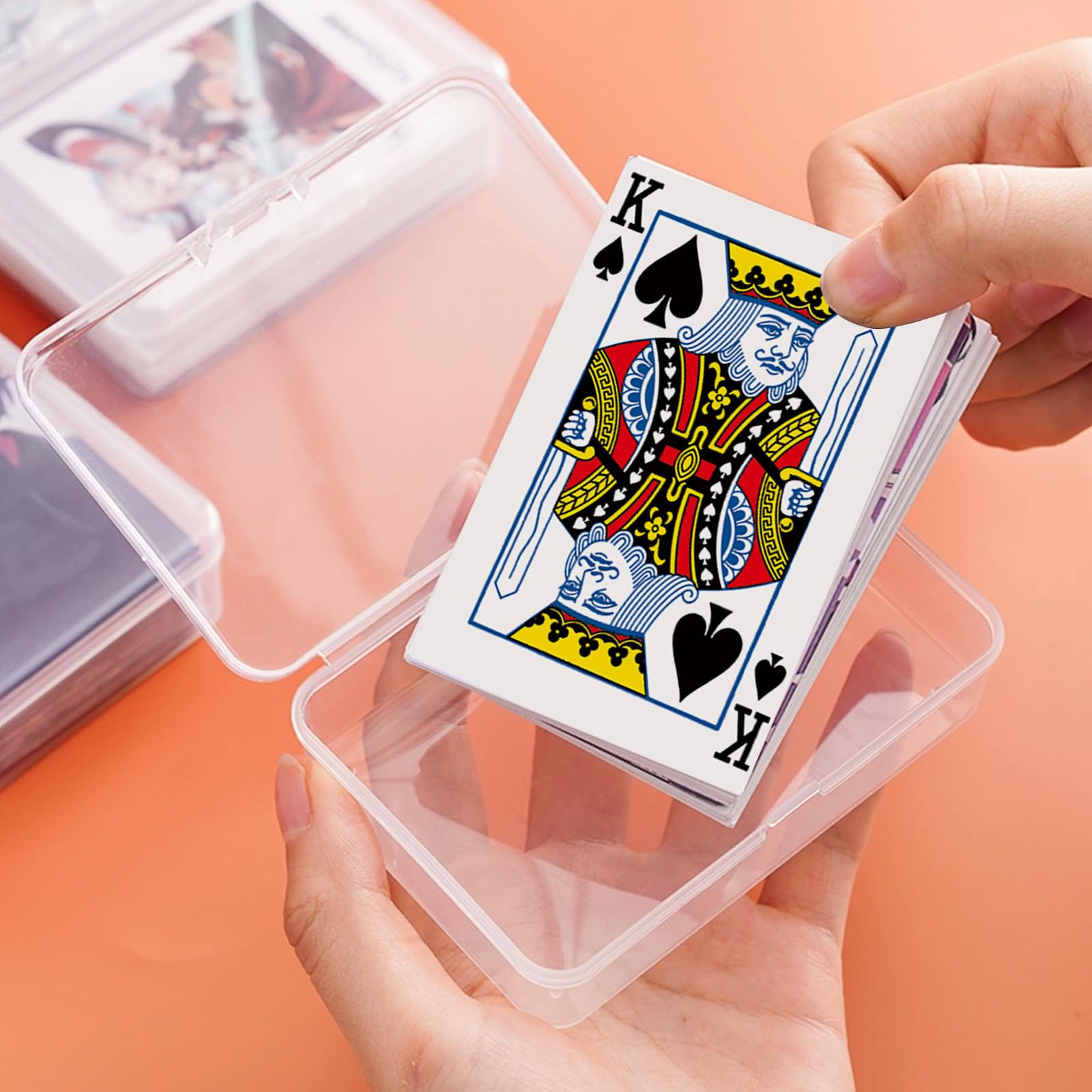 Uncle Yang four-pack card cases ideal for organizing game night sets.