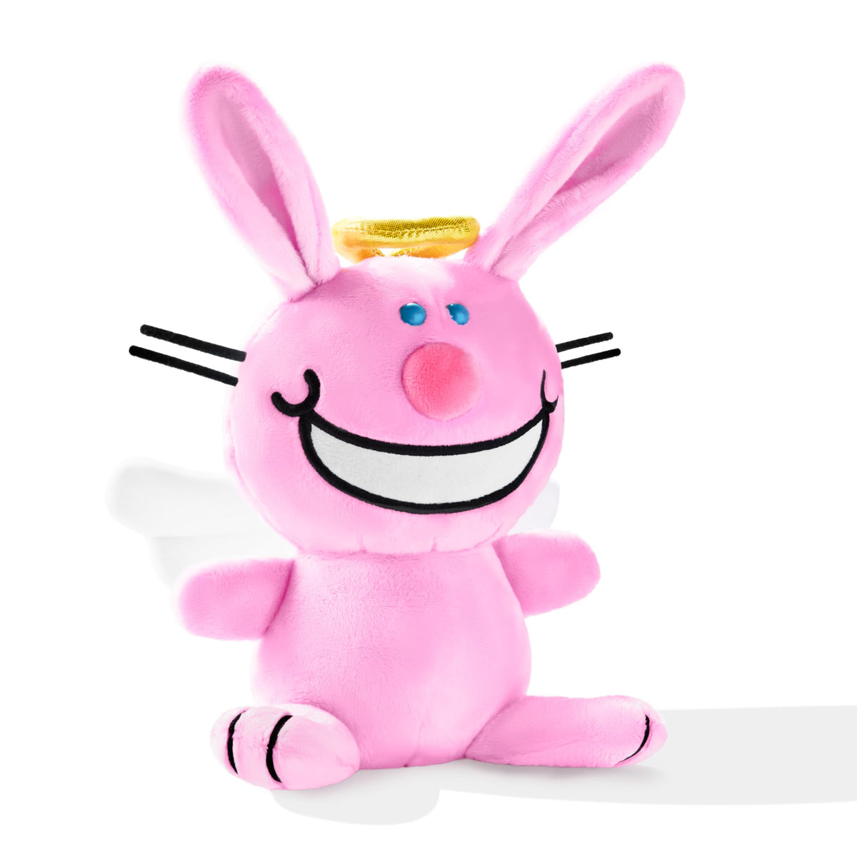 UNCUTE It's Happy Bunny Plush Angel with poseable ears for expressive play.