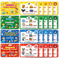 Underbartliv phonics flash cards support children reading readiness and word recognition.