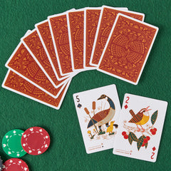 Underdog Games Bird in the Hand deck art card 06 showcases variety of North American species for gifting.