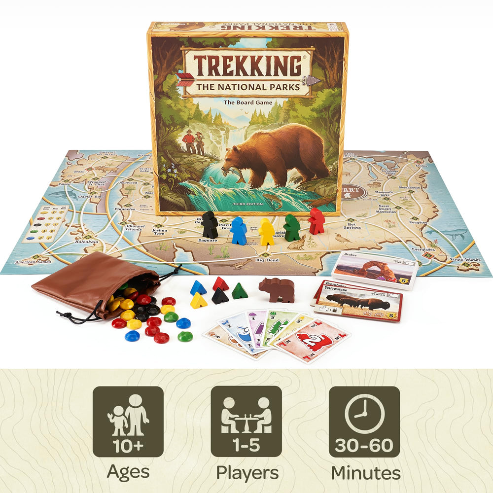 Underdog Games Trekking the National Parks Solo Mode supports independent play and practice.