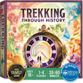 Underdog Games Trekking Through History box cover with vibrant art, ideal for family game night.