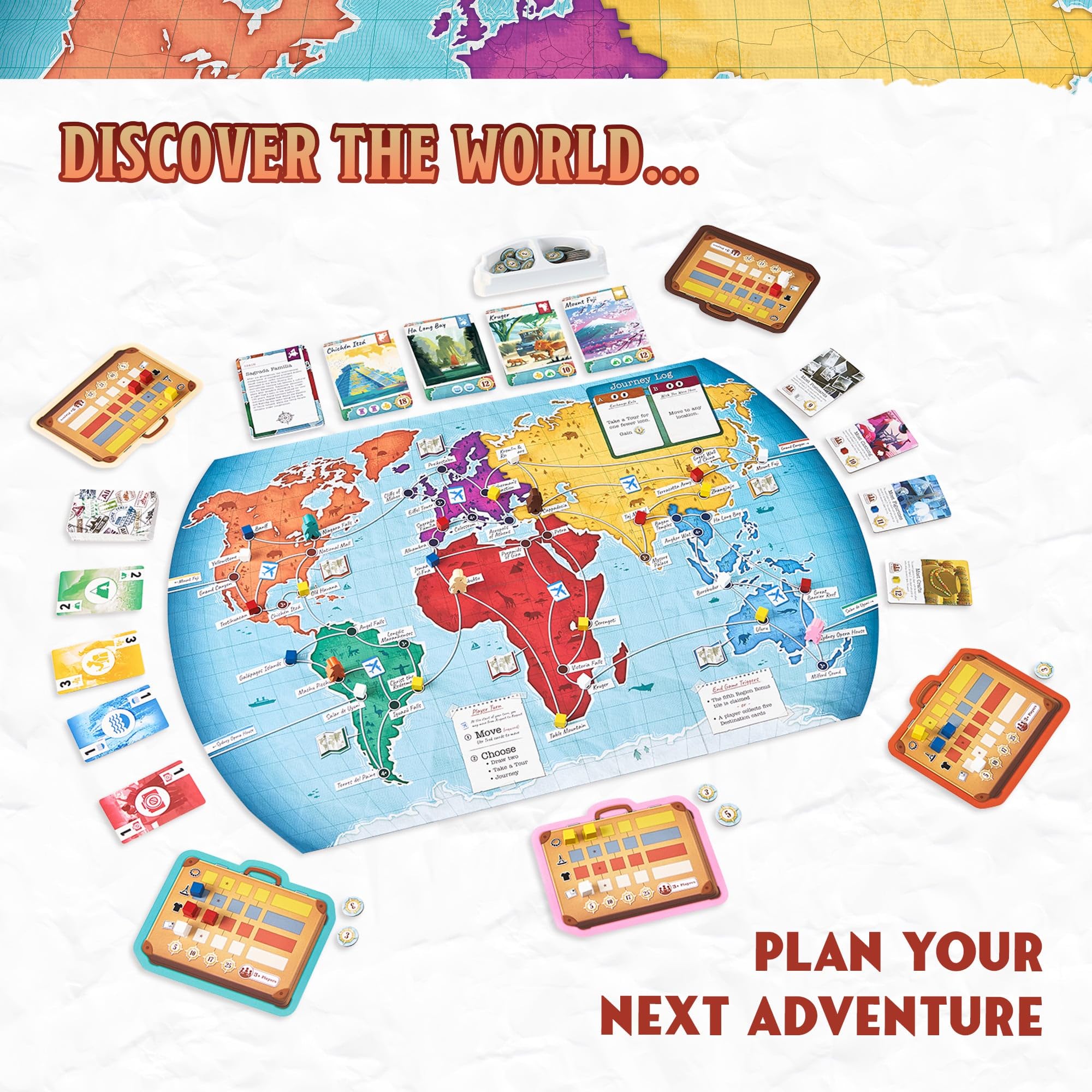 Underdog Games Trekking The World invites a cozy family game night around the table