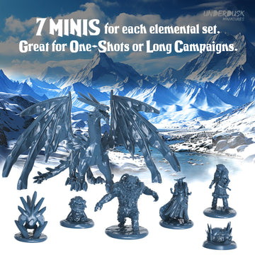 Underdusk fire elemental figure adds visual drama to battles