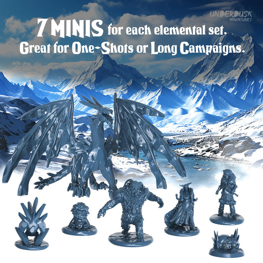 Underdusk fire elemental figure adds visual drama to battles
