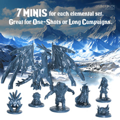 Underdusk fire elemental figure adds visual drama to battles