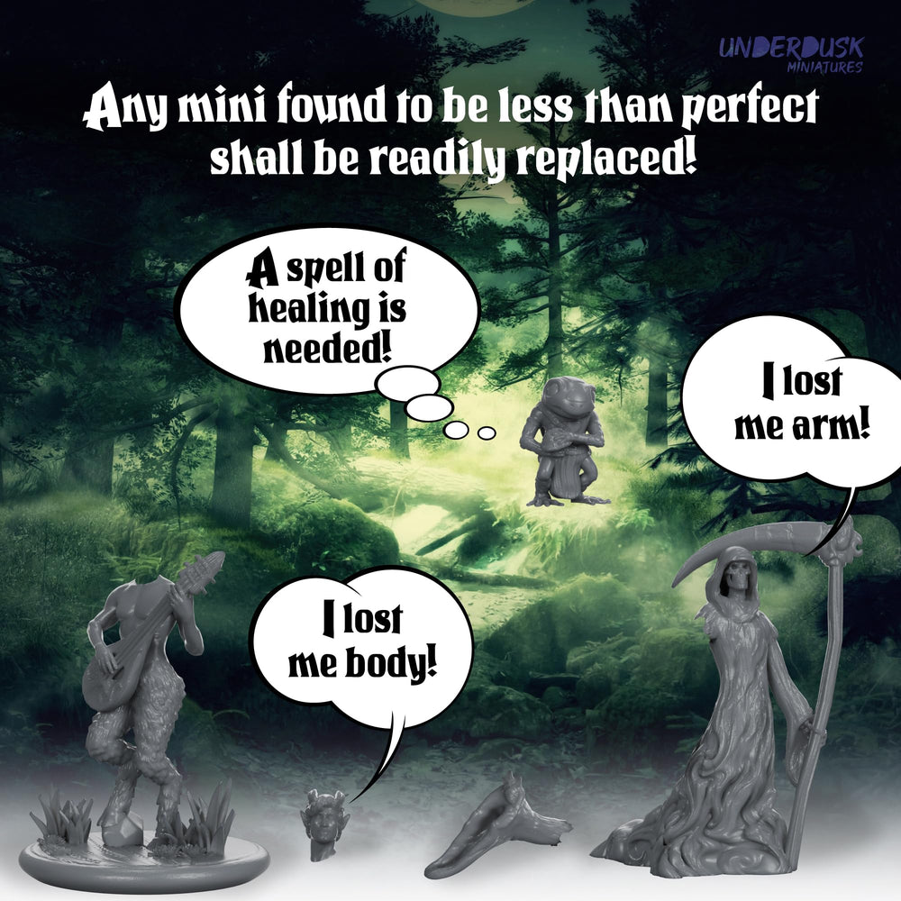 Underdusk Fire Elemental miniature for fiery action and elemental combat moments.