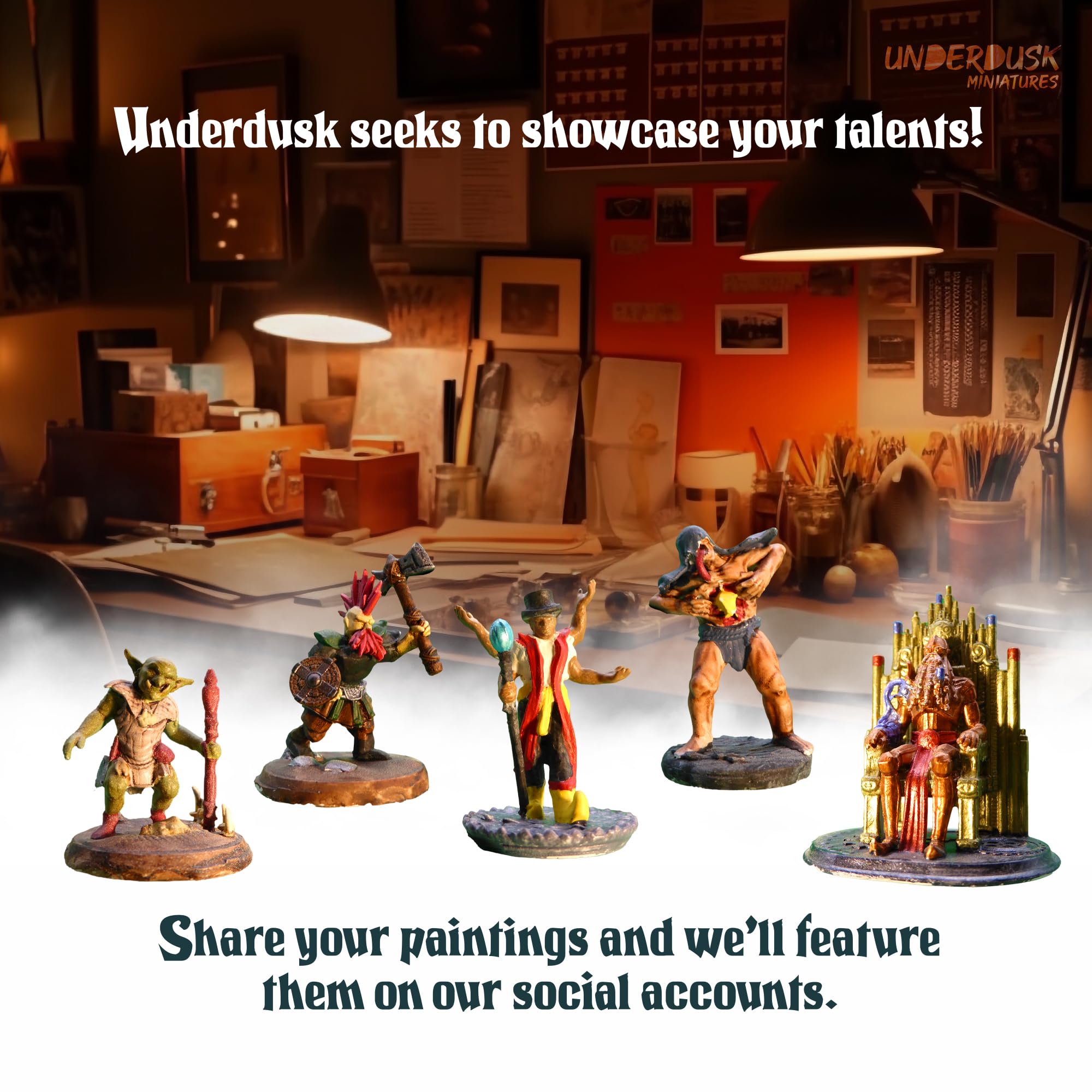 Underdusk Ominous Encounters boss figures group for climactic encounters