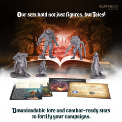 Underdusk Ominous Encounters standard 28mm figures fit RPG maps