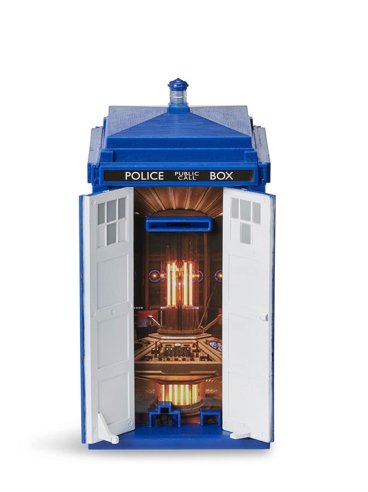 Underground Toys Doctor Who TARDIS Bank doors open, interactive savings moment for kids