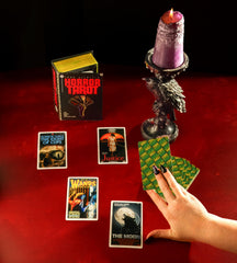 Gift-ready horror tarot packaging from The Unemployed Philosophers Guild.